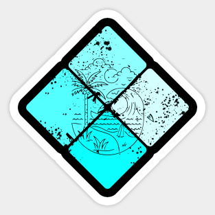 Retro Sea Sticker